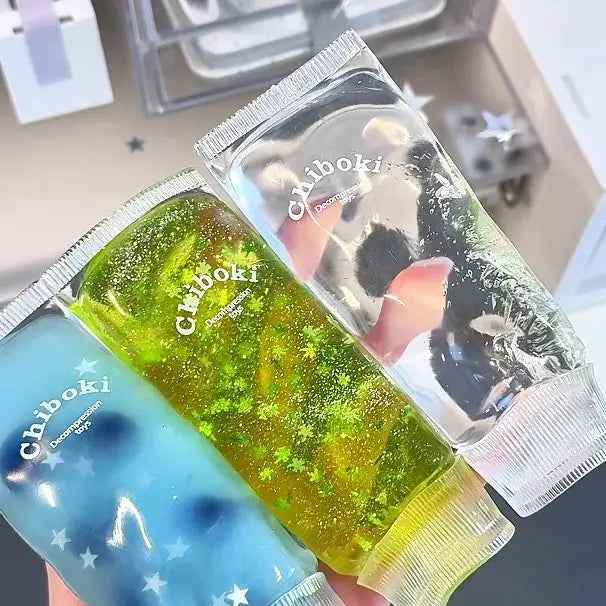 [CHIBOKI]Sparkling Crystal Toothpaste Slime - Glitter ASMR Stress Relief Toy