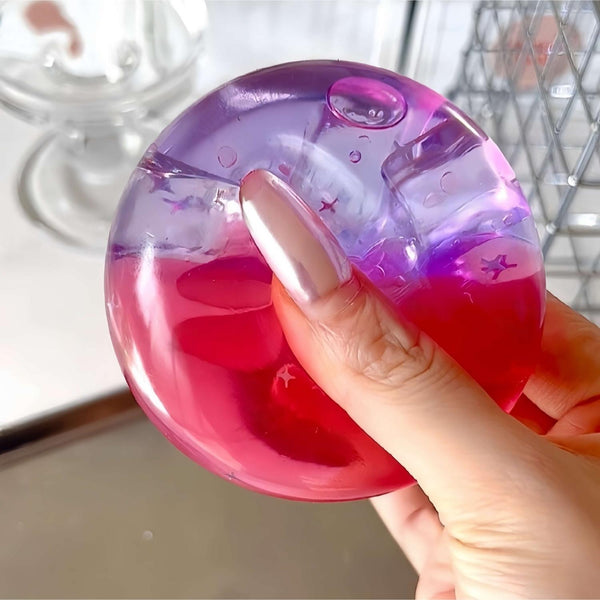 2025 Summer Heavyweight New Arrival! Original Layered Dual - color Flowing Sand Handmade Stress Relief Ball