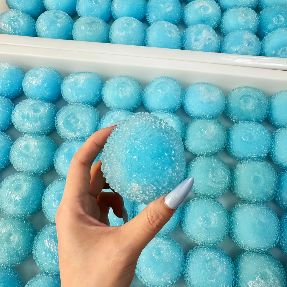 [CHIBOKI]Handcrafted Ice Slush Stress Ball – Unique Squeeze Toy, Ideal Gift for Summer Relaxation