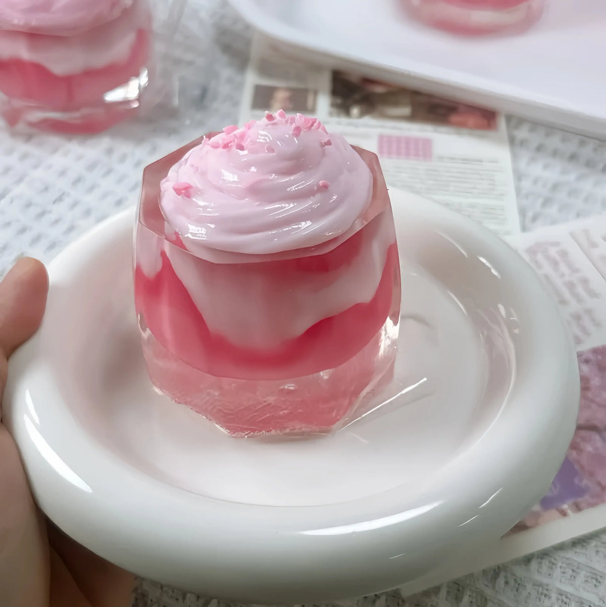 Handmade Silicone Food Squishy - Fruit Jars & Boba Tea Collection