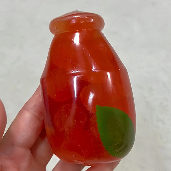 [CHIBOKI] Clear Bottle Squishy Ball – Handmade Stress Relief Desk Toy | Candy & Gin Tonic Bottle
