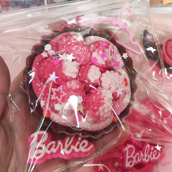 Lovesquishy berry chocolate raspberry tart squishy with sprinkles