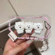  Bie Mini White Bear Triple Squishy Set