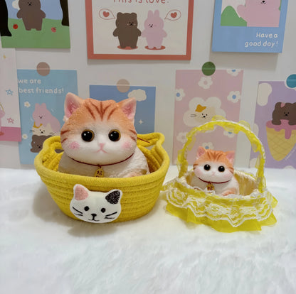 Chubby Cat Squishy: Handcrafted Silicone Stress Relief