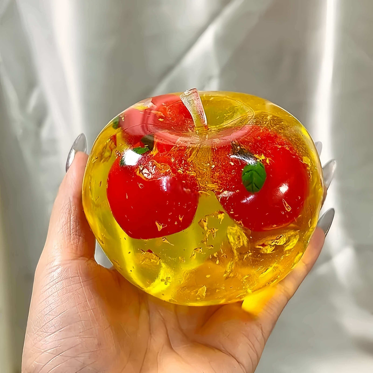 Crystal Big Apple Series – Moldable Non-Rebound Jelly Cream Ball