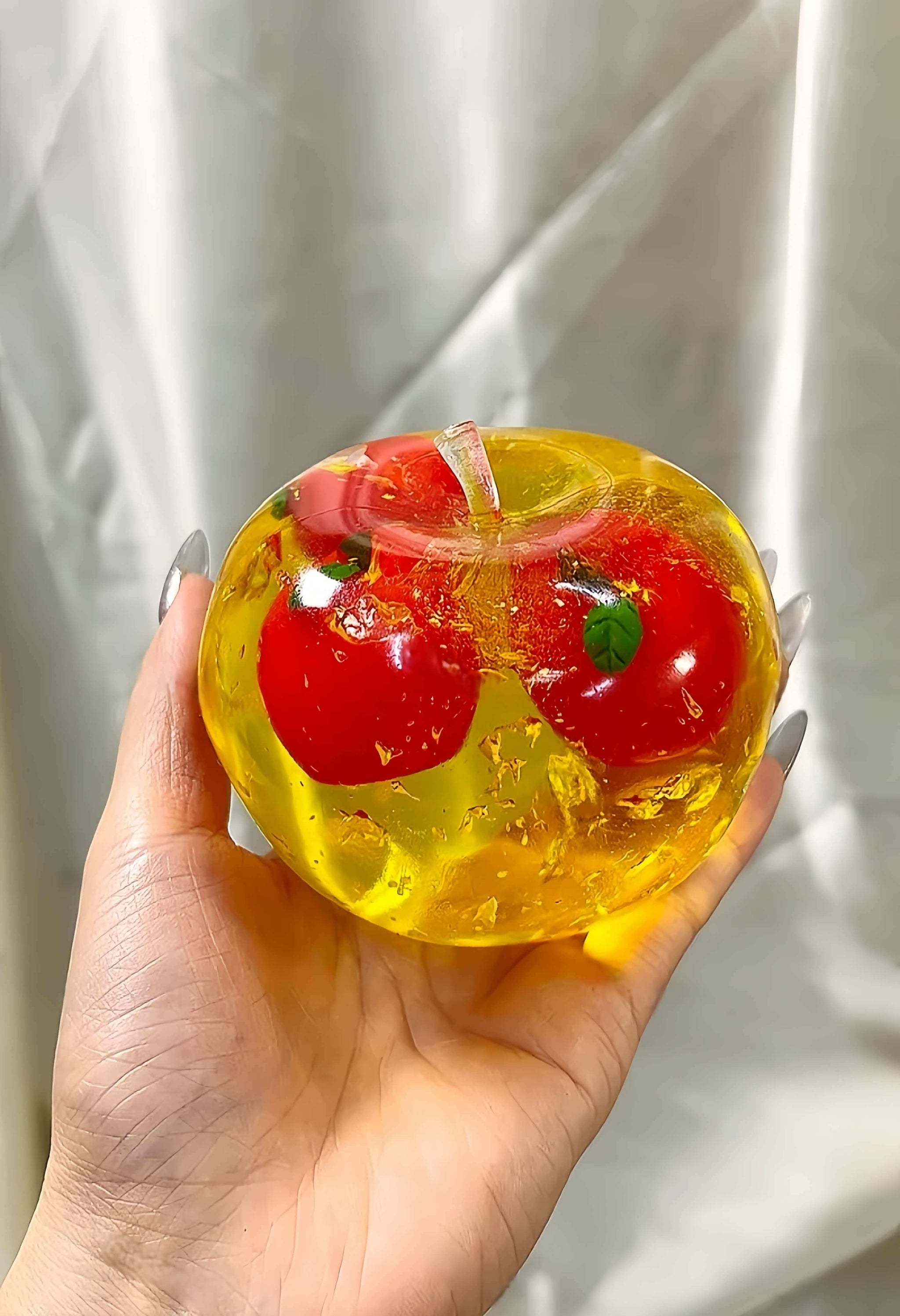 Crystal Big Apple Series – Moldable Non-Rebound Jelly Cream Ball