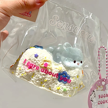 Cute Bunny Dessert Silicone Squishy Toy