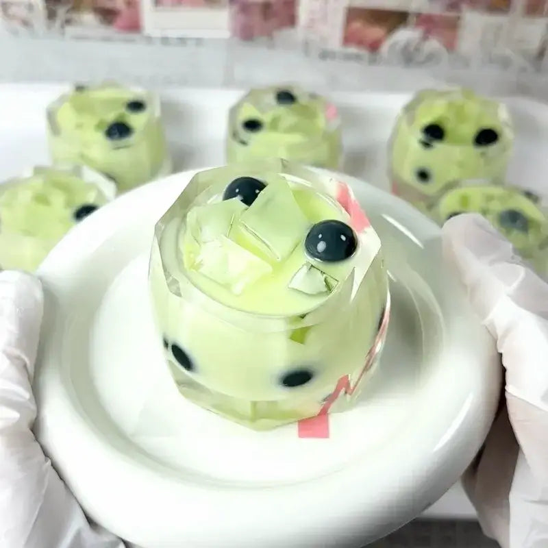 Handmade Silicone Food Squishy - Fruit Jars & Boba Tea Collection
