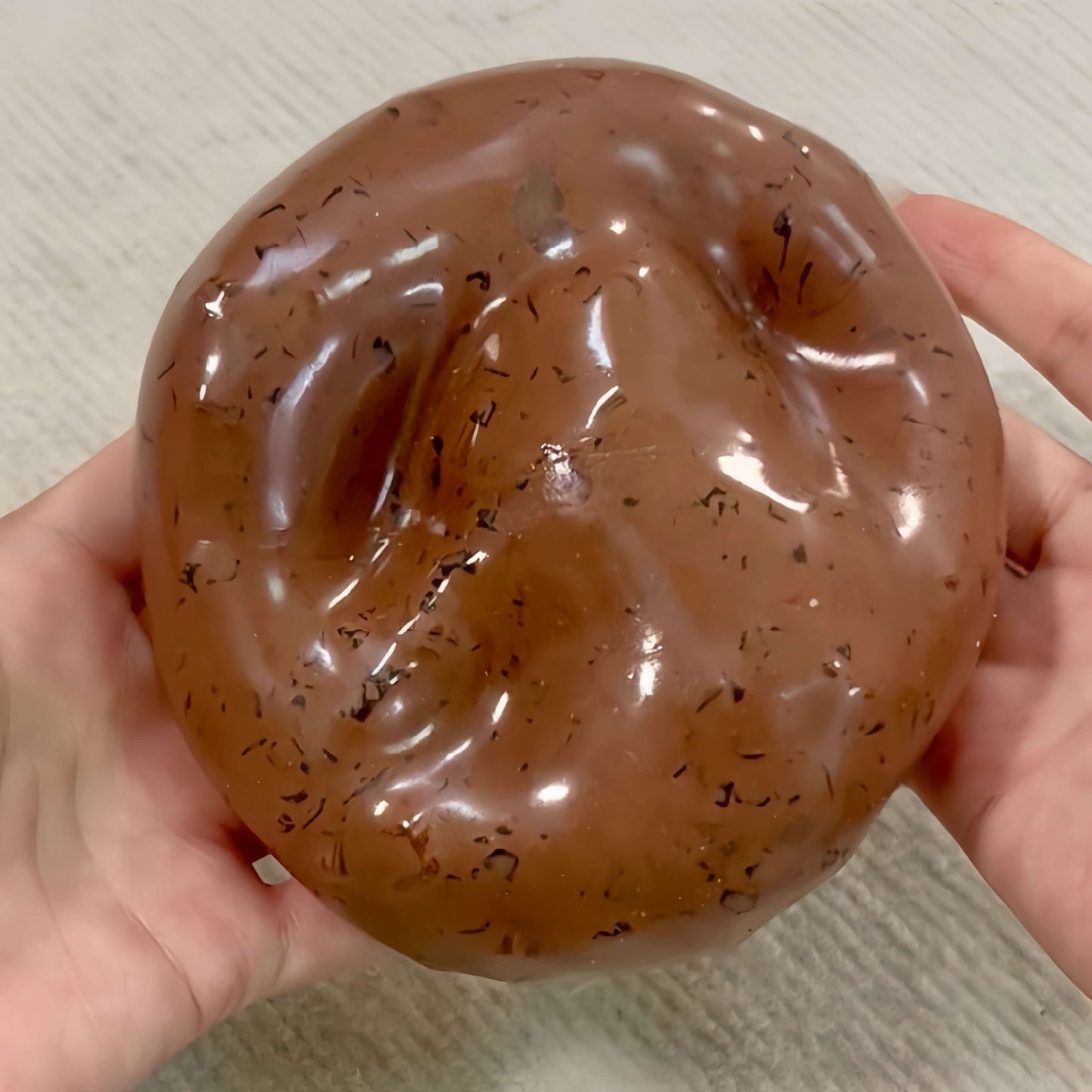 Jumbo building block chocolate crispy balls handmade stress relief squishy toy