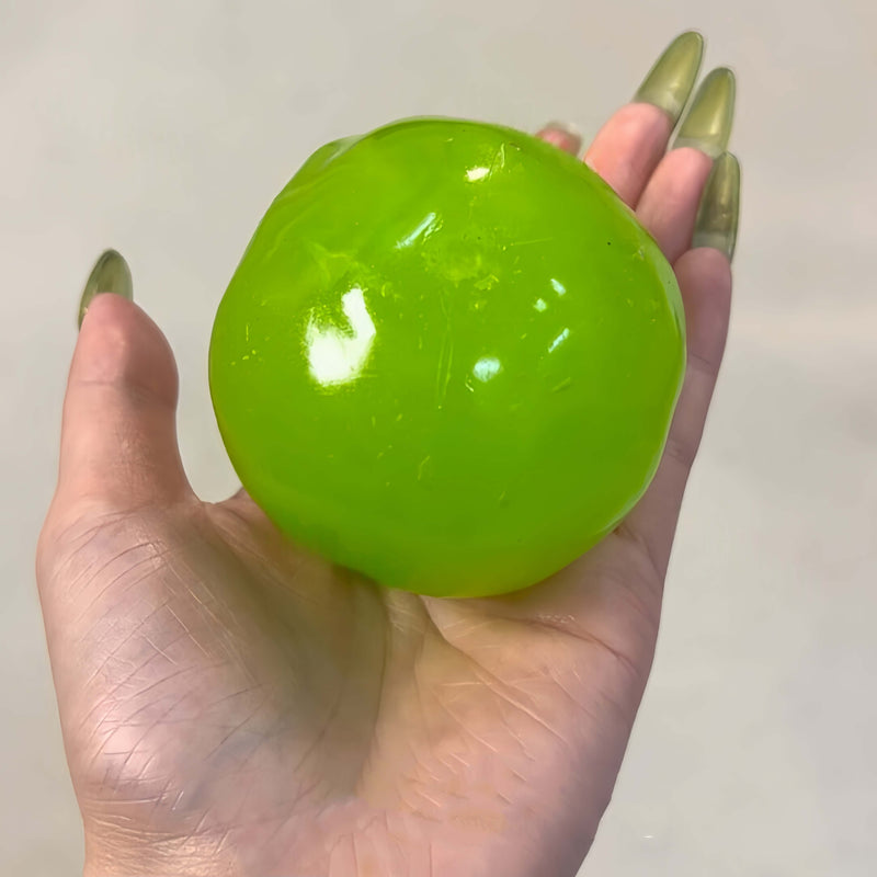 Green grape jelly soft candy squishy ball, super soft stress relief toy