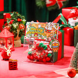 Christmas Hello Kitty marshmallow-style squishy rings in a 2-piece set