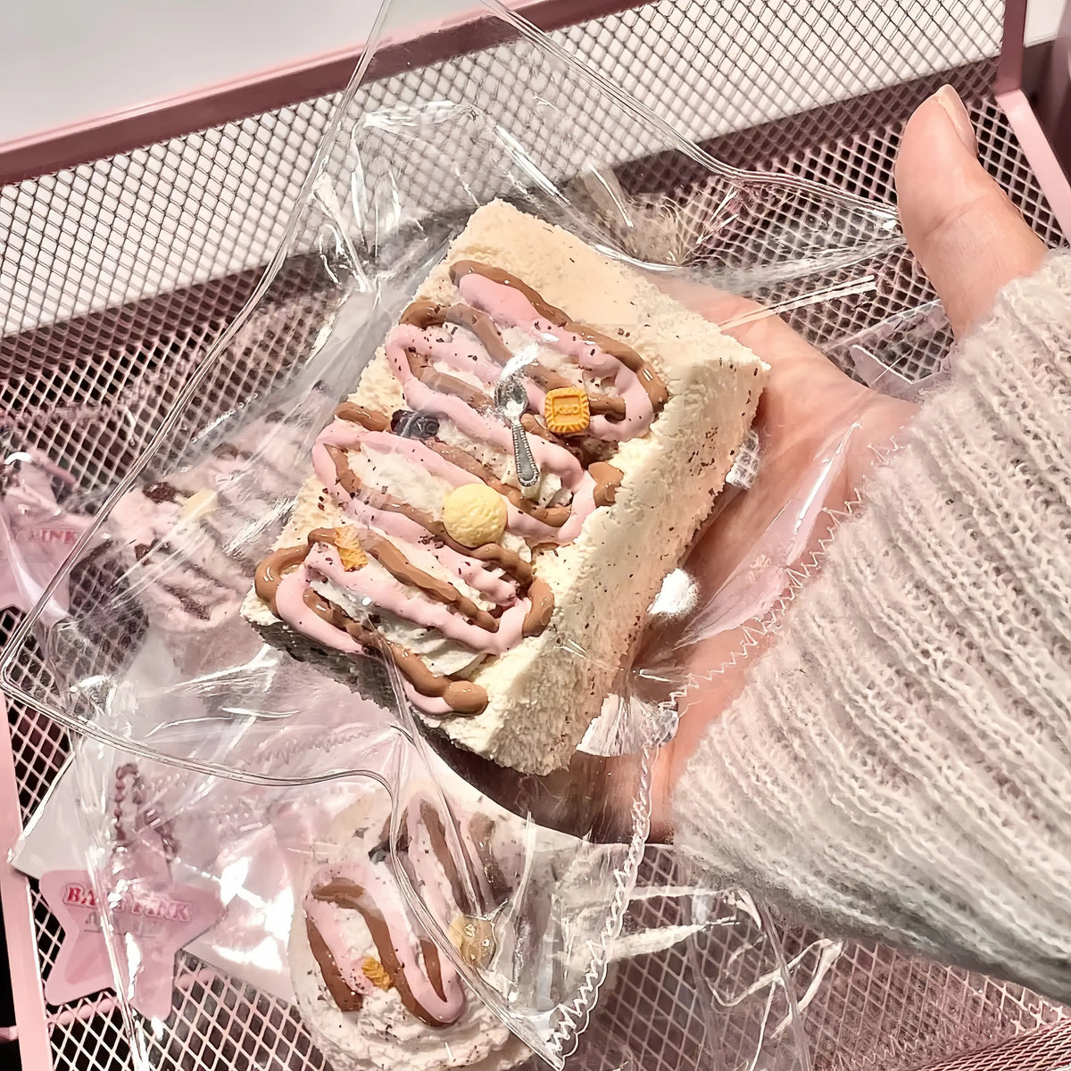 Japanese Dessert Thick Toast Bread Silicone Squishy Toy