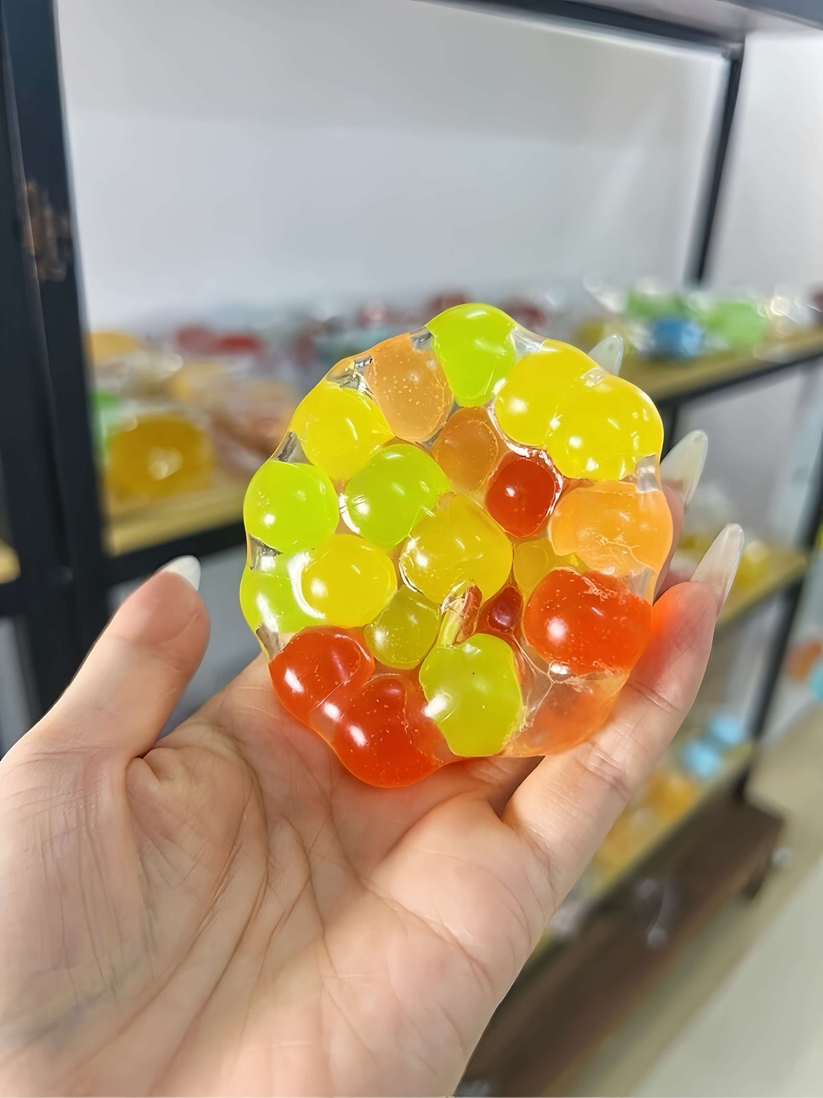 Colorful Clementines Squishy Ball - Handmade Ultra-Soft Stress Relief Toy