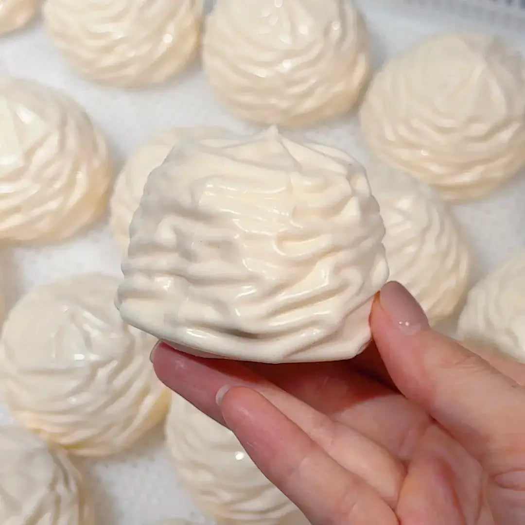 Handmade Cream Puff Squishy - Crispy Butter Texture Stress Toy