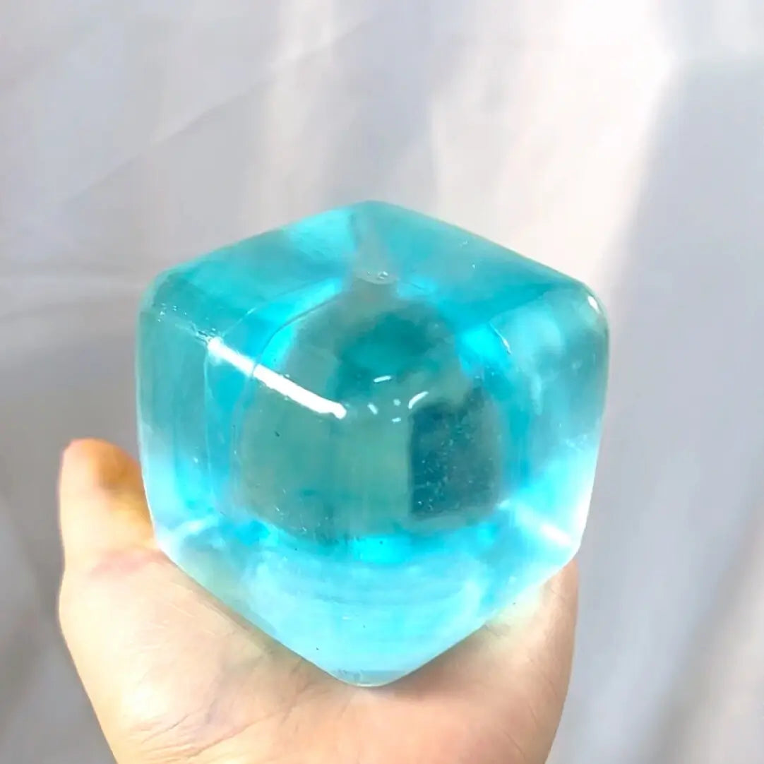 [CHIBOKI] Handmade Cube Crystal Jelly Squishy | Moldable Ultra-Soft Toy