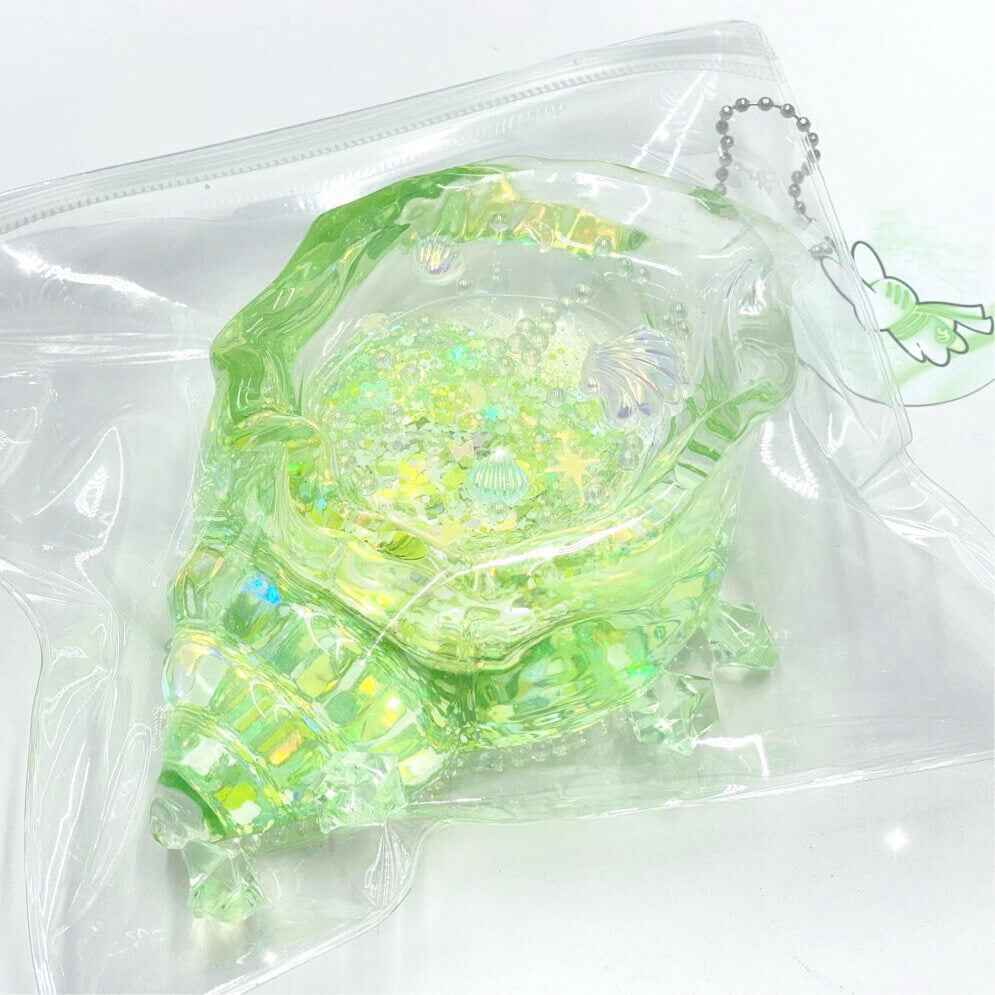Holographic Glitter Seashell Squishy: Handcrafted Stress Relief
