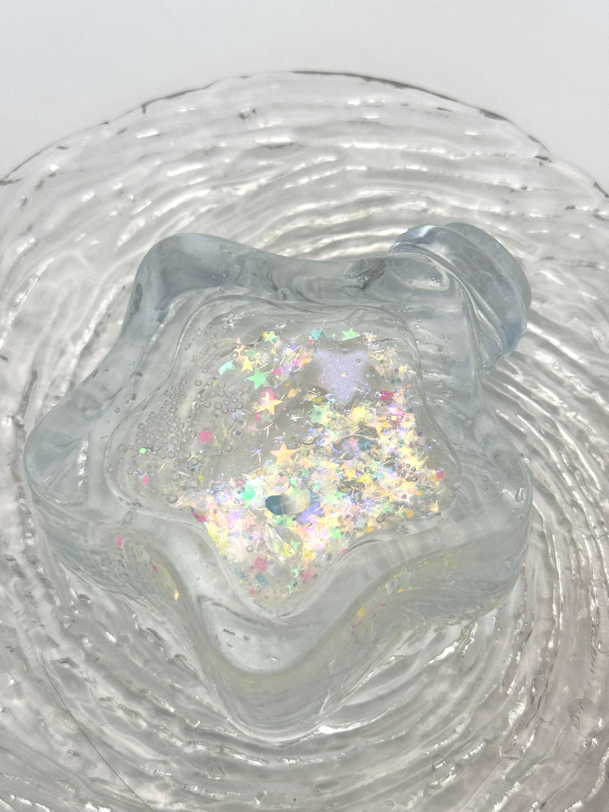 Handcrafted jumbo dreamy star bottle liquid sand squishy toy for stress relief