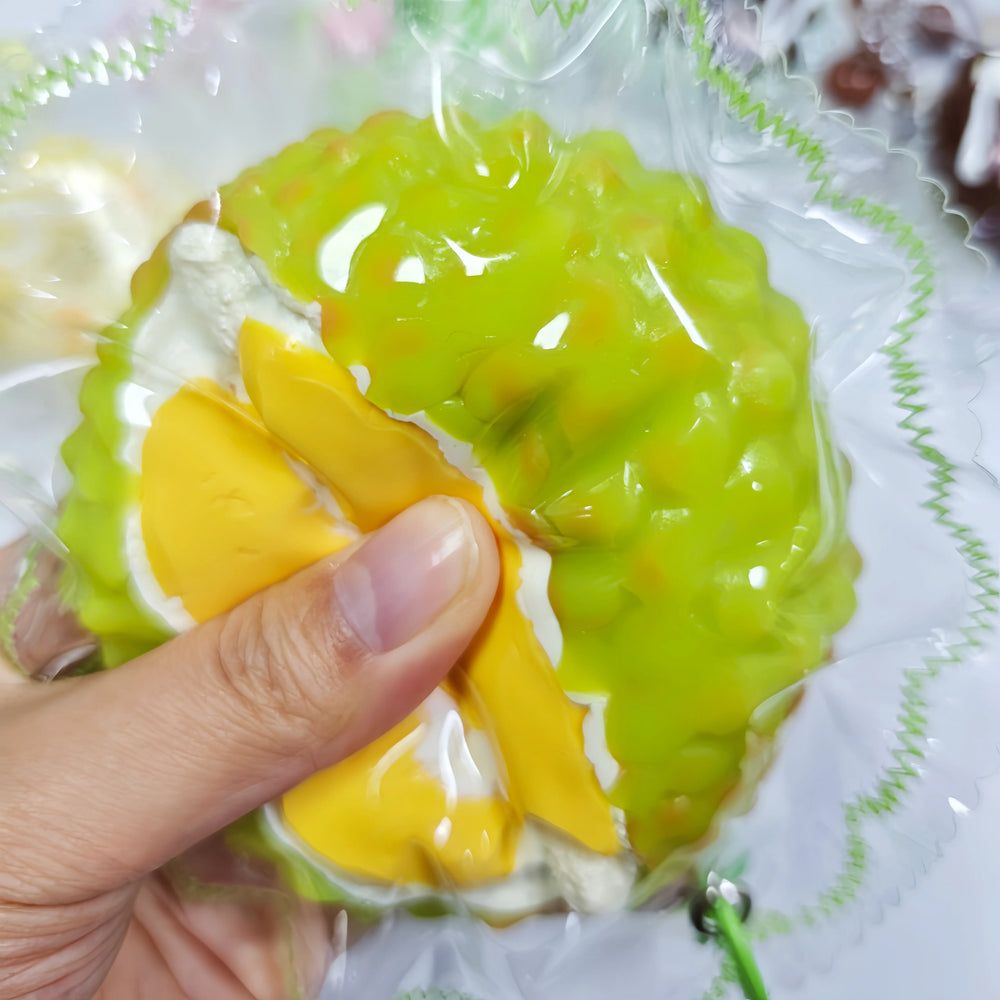 Ultra-Realistic Durian Squishy – "King of Fruits" Stress Toy