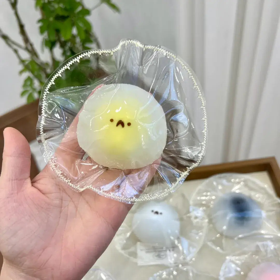 Handmade Snow Skin Mochi Squishy Toy | Realistic Food Stress Relief Fidget