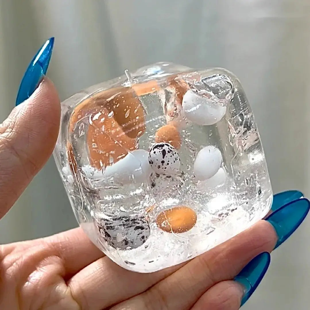[CHIBOKI] Original Hard Candy Magic Cube Squishy - Non-Elastic Plasticity Handmade Stress Relief Toy