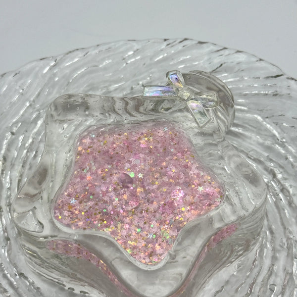 Liquid Sand Star Bottle Squishy: Handcrafted Stress Relief