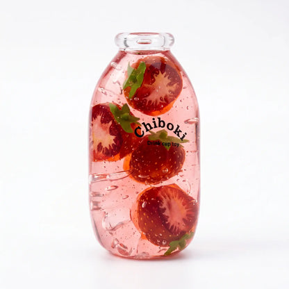 [CHIBOKI] Clear Bottle Squishy Ball – Handmade Stress Relief Desk Toy | Crystal & Soda Bottle Glass Tomato Jar
