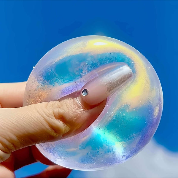 Flash - burst Soft - sticky Rubber - textured Handmade Stress Relief Ball