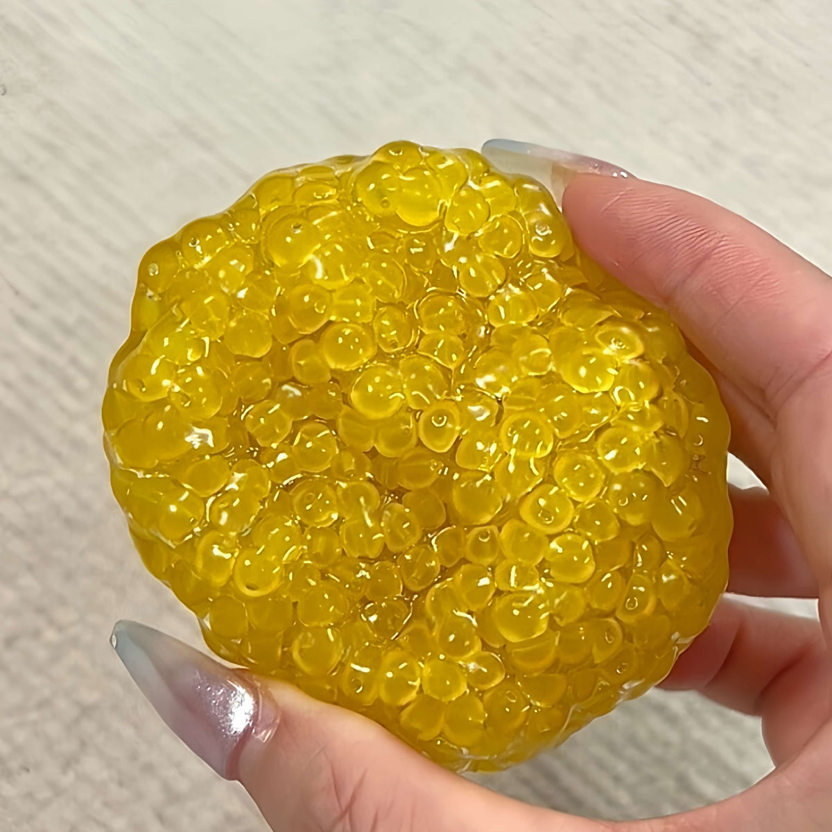 Pearl Squishy Ball – Handmade Stress Relief Toy for All Ages | Aurora Pearl Dust & Frosted Ice Series