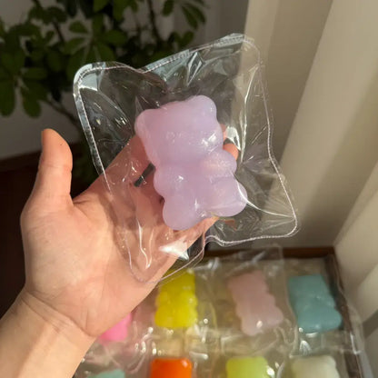 Handmade Candy & Gummy Bear Squishy Toy - Soft ASMR Stress Relief