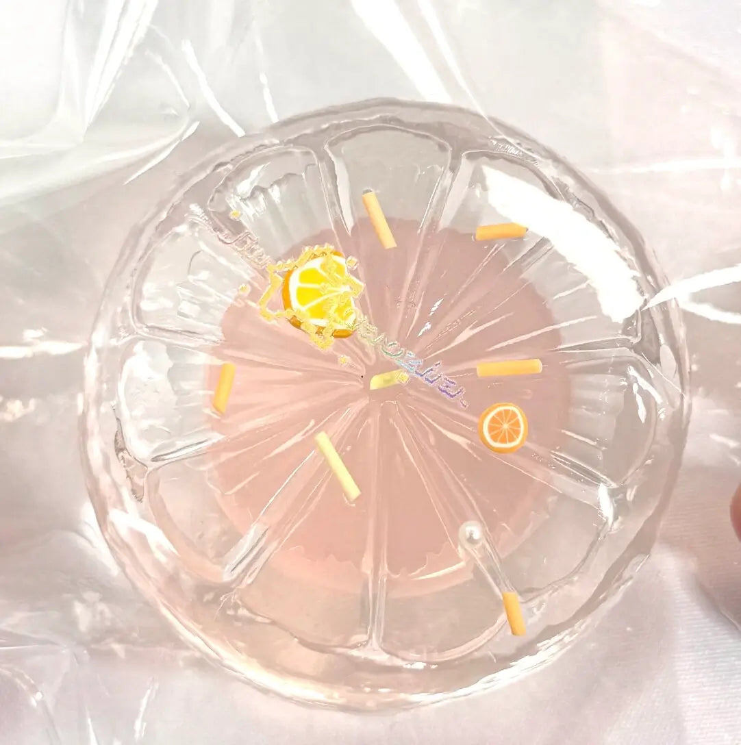 Quicksand Fruit Squishy Toy - Clear Silicone Fruit Tuotuo Series (Lime/Peach/Lemon)