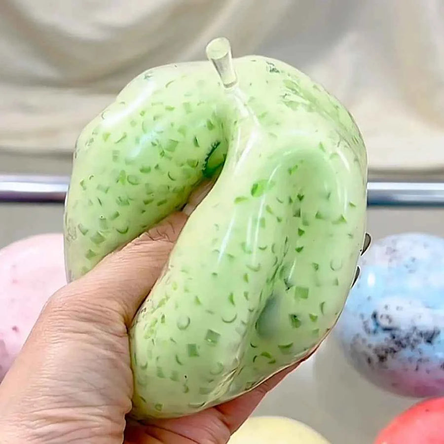 [CHIBOKI] Original Malleable Butter Apple Squishy Handmade Ball - Slow Rising Stress Relief Toy