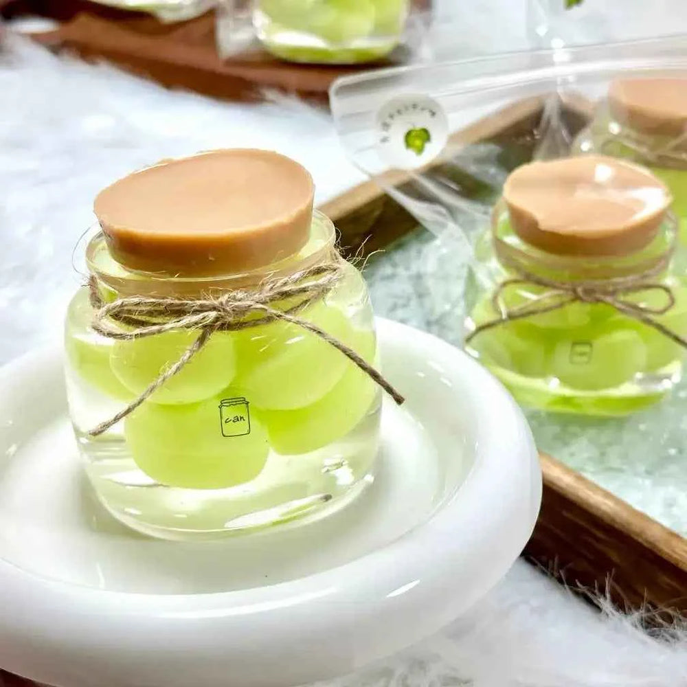 Handmade Silicone Food Squishy - Fruit Jars & Boba Tea Collection