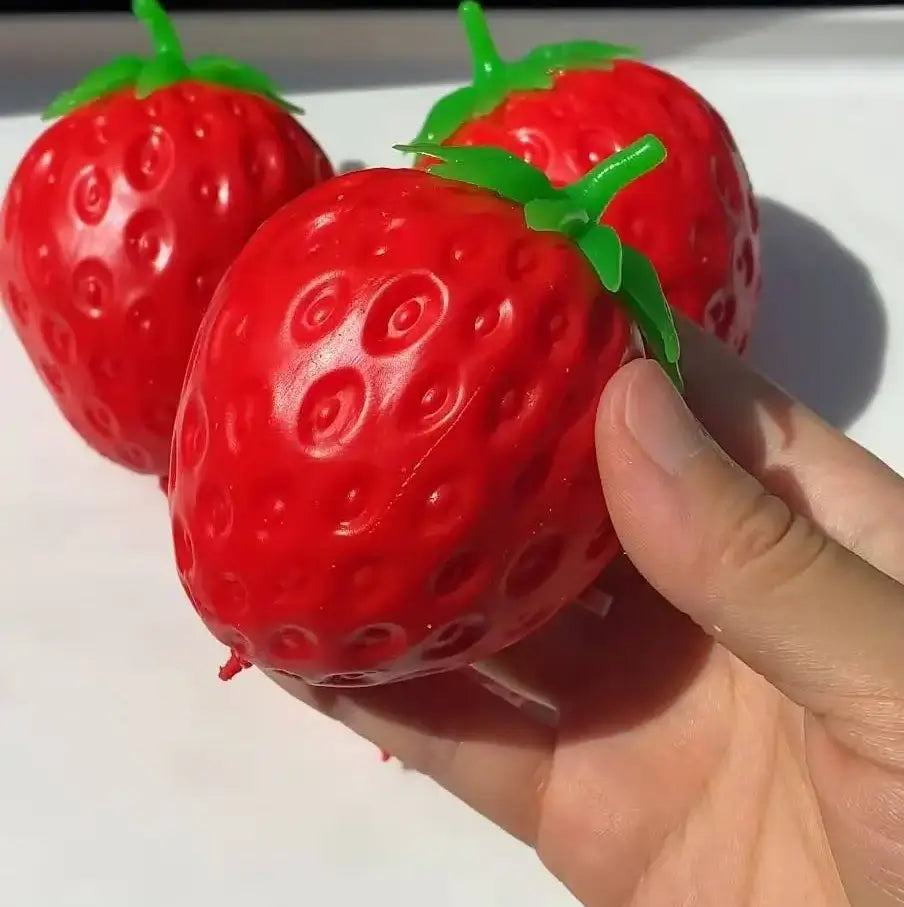 Handmade Realistic Fruit & Veggie Squishy Collection - Stress Relief Toy