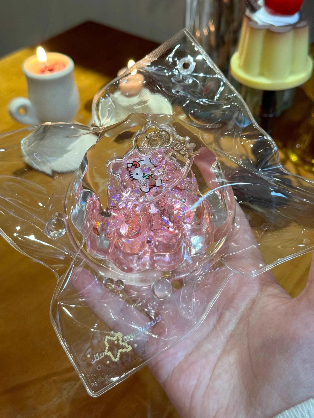 Flowing Sand Mega Pudding – Handmade Transparent Jelly Squishy Toy