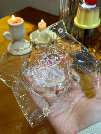 Flowing Sand Mega Pudding – Handmade Transparent Jelly Squishy Toy