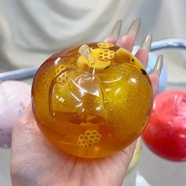 Crystal Big Apple Series - Vaseline Cream-textured Handmade Stress Ball