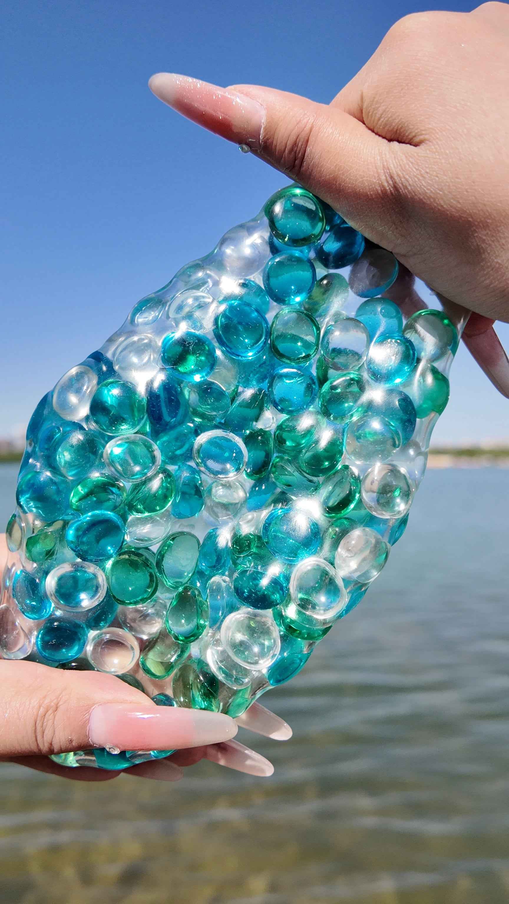 [CHIBOKI]Jumbo Pearl Squishy Ball – Handmade Stress Relief Toy for All Ages