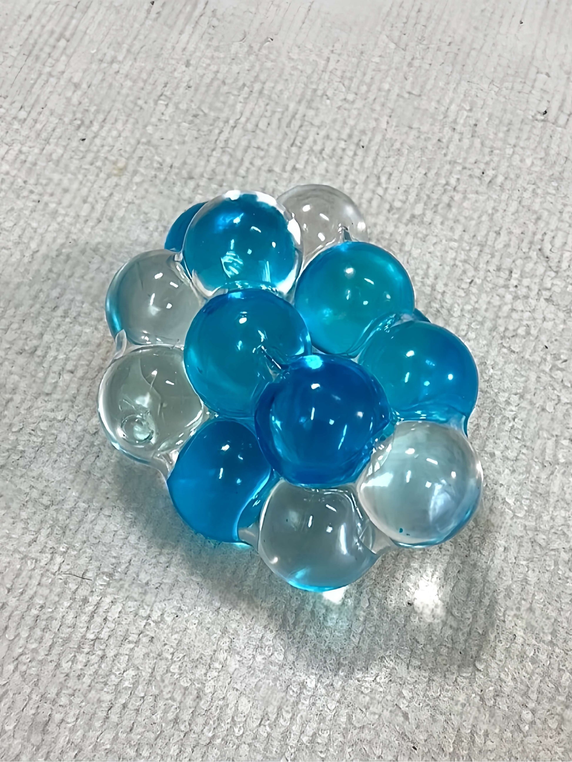 Ice blue crystal giant pearl squishy ball from Lovesquishy