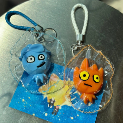 Creative Cartoon Squishy Collection | Tamagotchi Mametchi, Octopus Ice Cream, Elemental Fire & Water