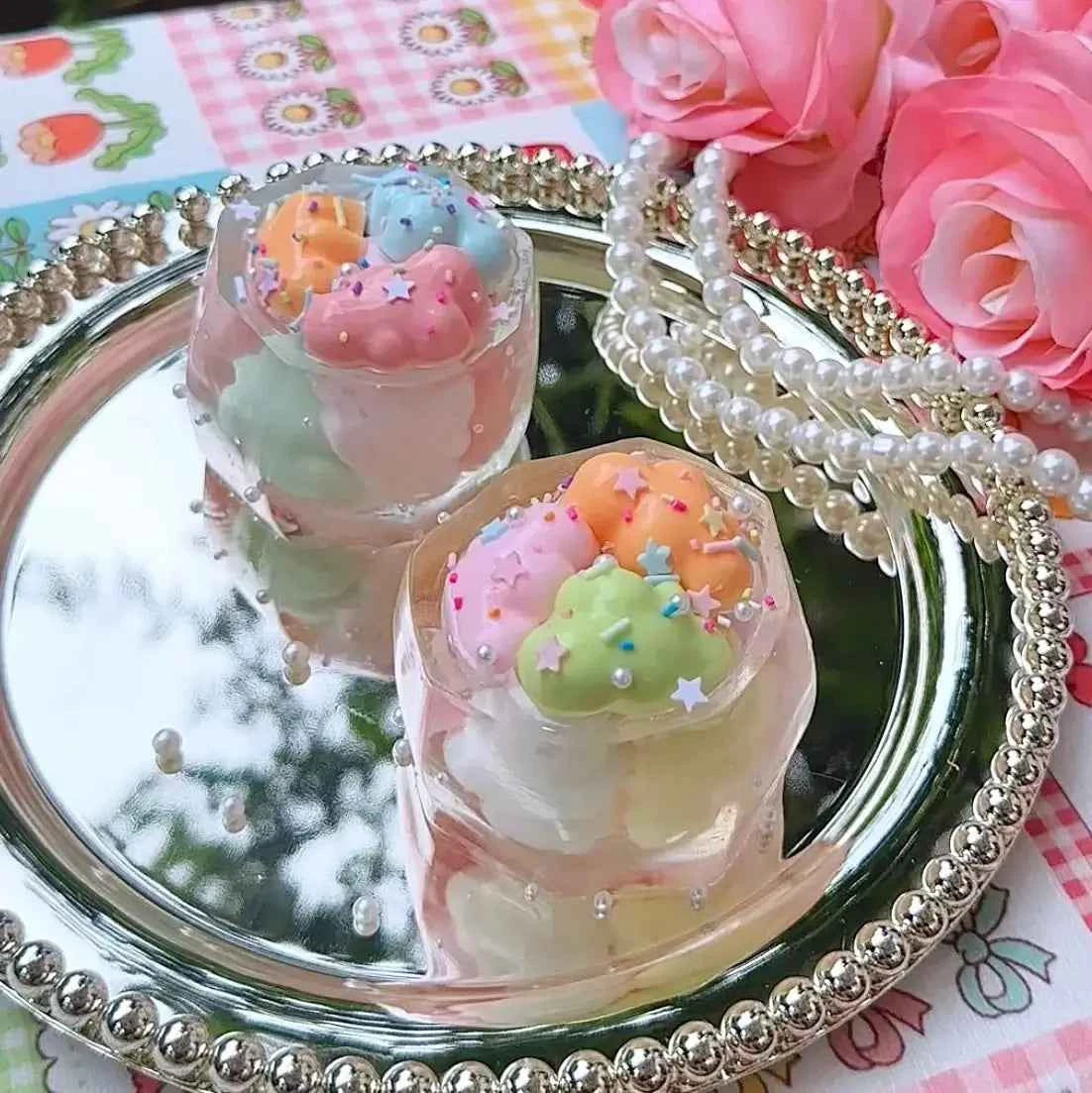 Cute Toast & Pudding Silicone Squishy Toys