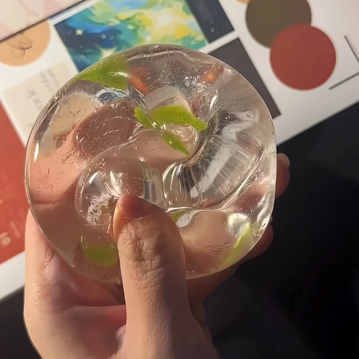 Handmade Cold Brew Tea & Fruit Wine Slime Squishy Ball