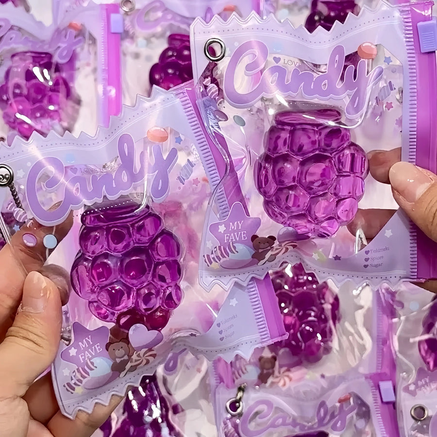 Cute Jelly Fruit Gummy Silicone Squishy Fidget Toy