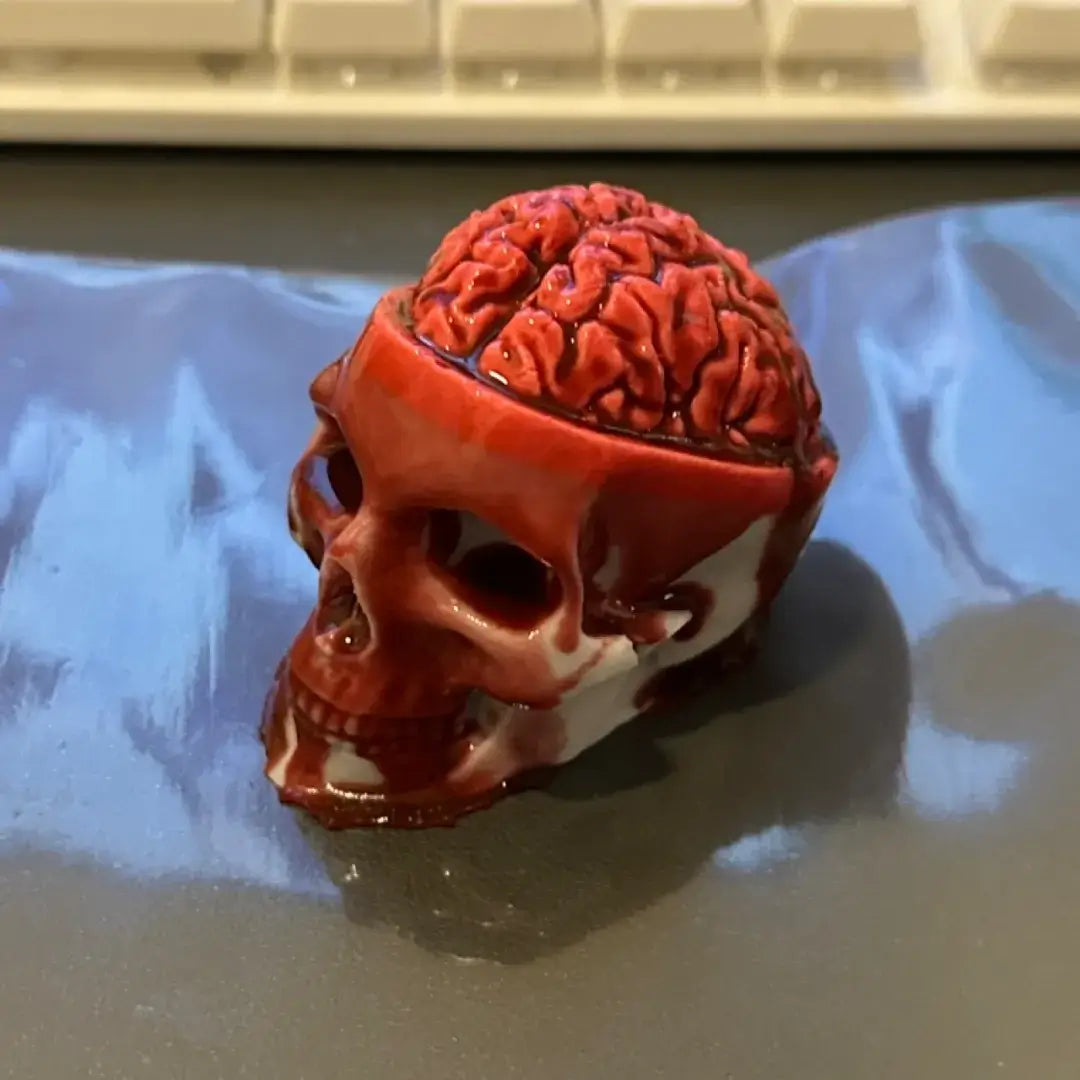 Handmade Halloween Realistic Bleeding Heart & Brain Silicone Stress Relief Toy