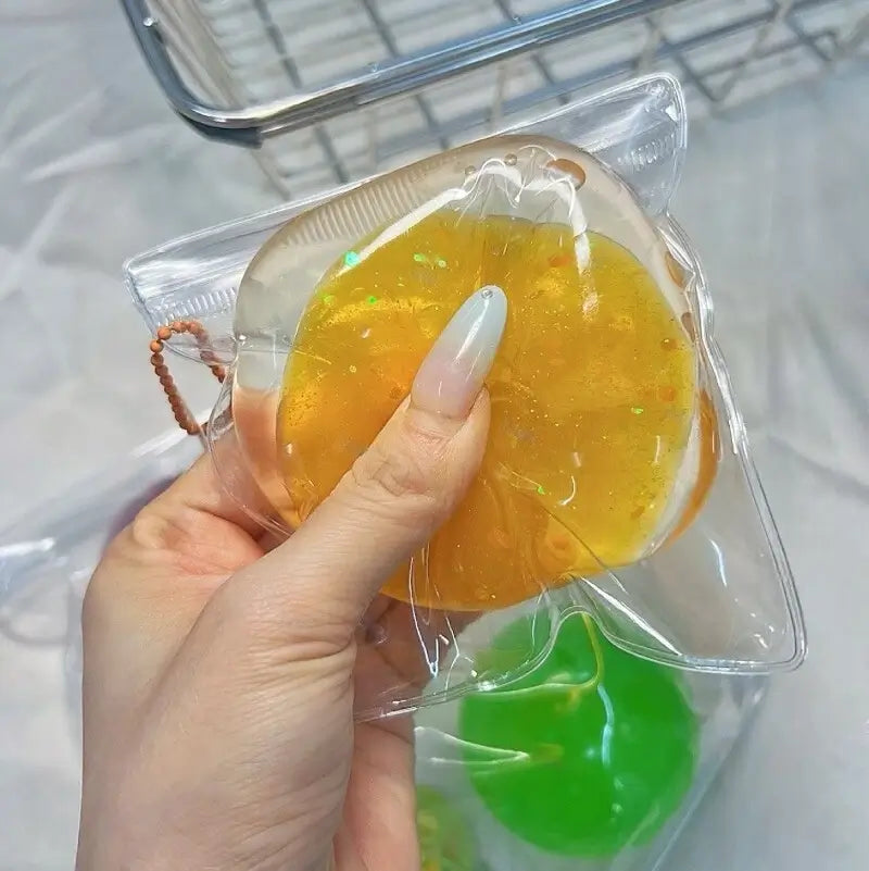 [CHIBOKI]Handmade Layered Gel Jelly Ball Squishy | Center-Filled Stress Relief Toy