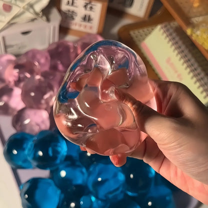 Handmade Crystal Soft Glass Slime Squishy Ball