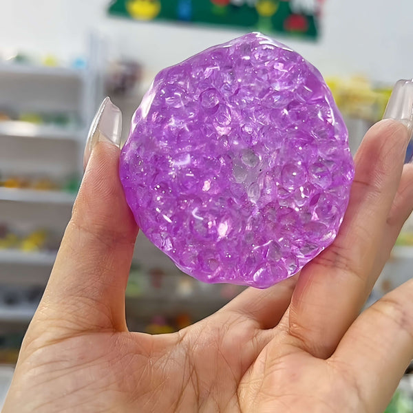 Pearl Squishy Ball – Handmade Stress Relief Toy for All Ages | Aurora Pearl Dust & Frosted Ice Series