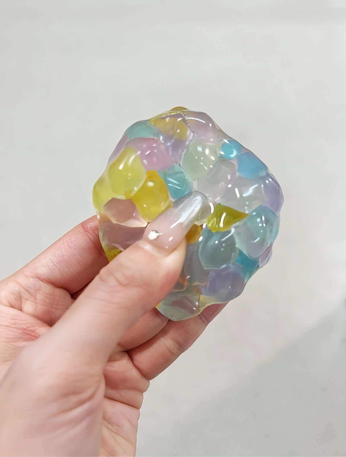 Luminous pearl squishy balls - glowing handmade stress relief toy