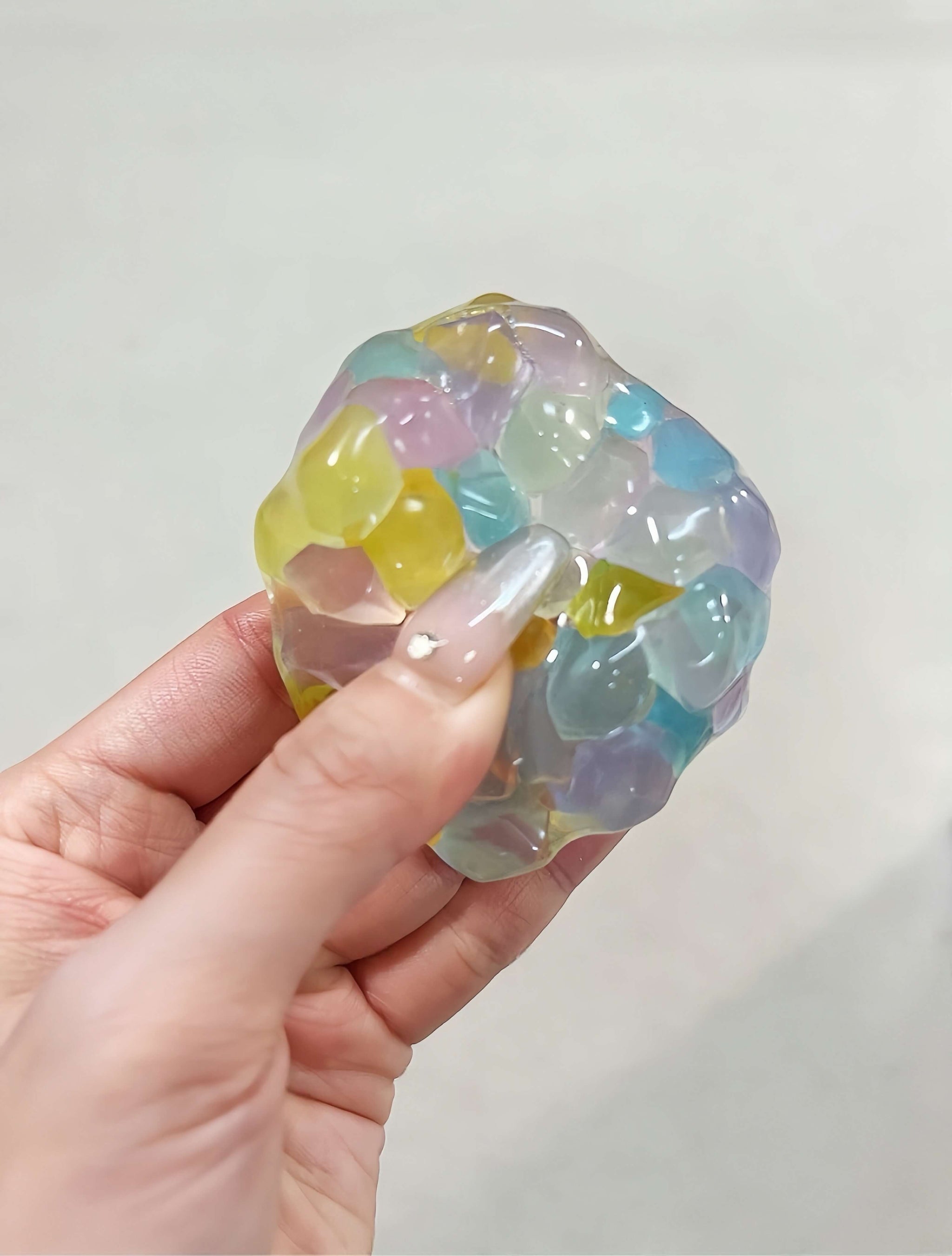 Luminous pearl squishy balls - glowing handmade stress relief toy