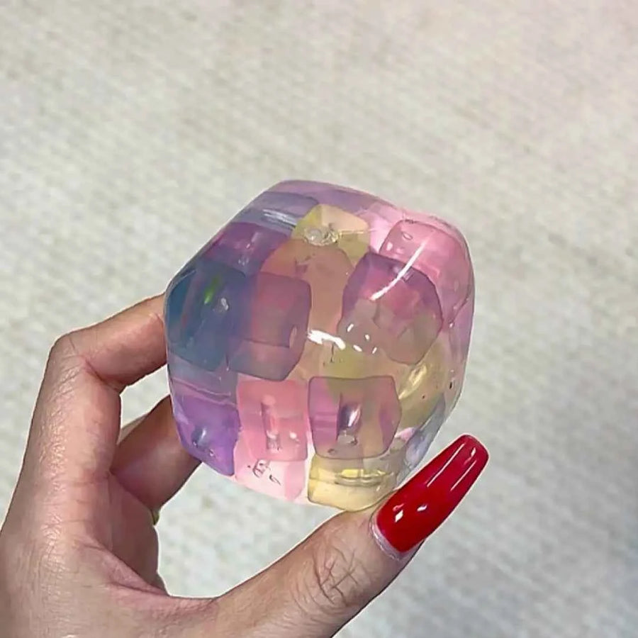 Hard Candy Magic Cube Squishy – Macaron Hard Candy Cube