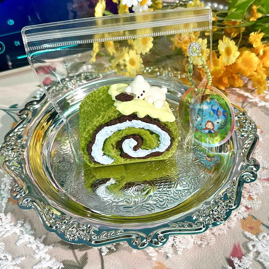 Cute Swiss Roll & Cake Silicone Squishy Toys